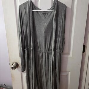 Torrid Gray Longline Open Jacket